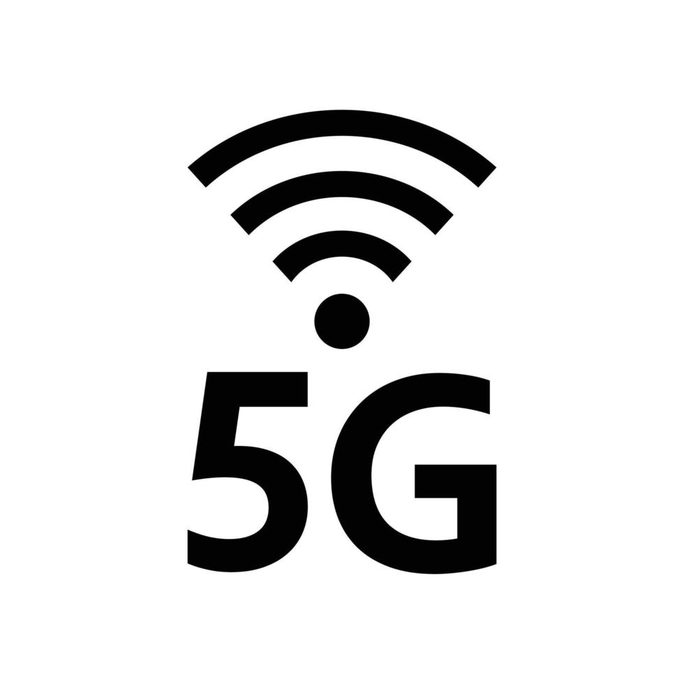 icono de símbolo 5g vector