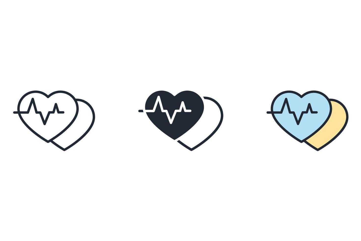 pulse  icons  symbol vector elements for infographic web