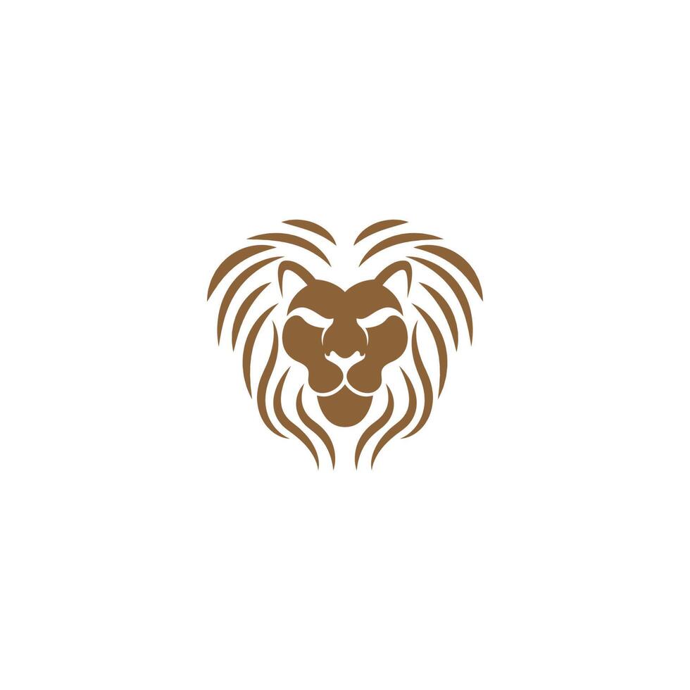 Lion logo icon design illustration vector