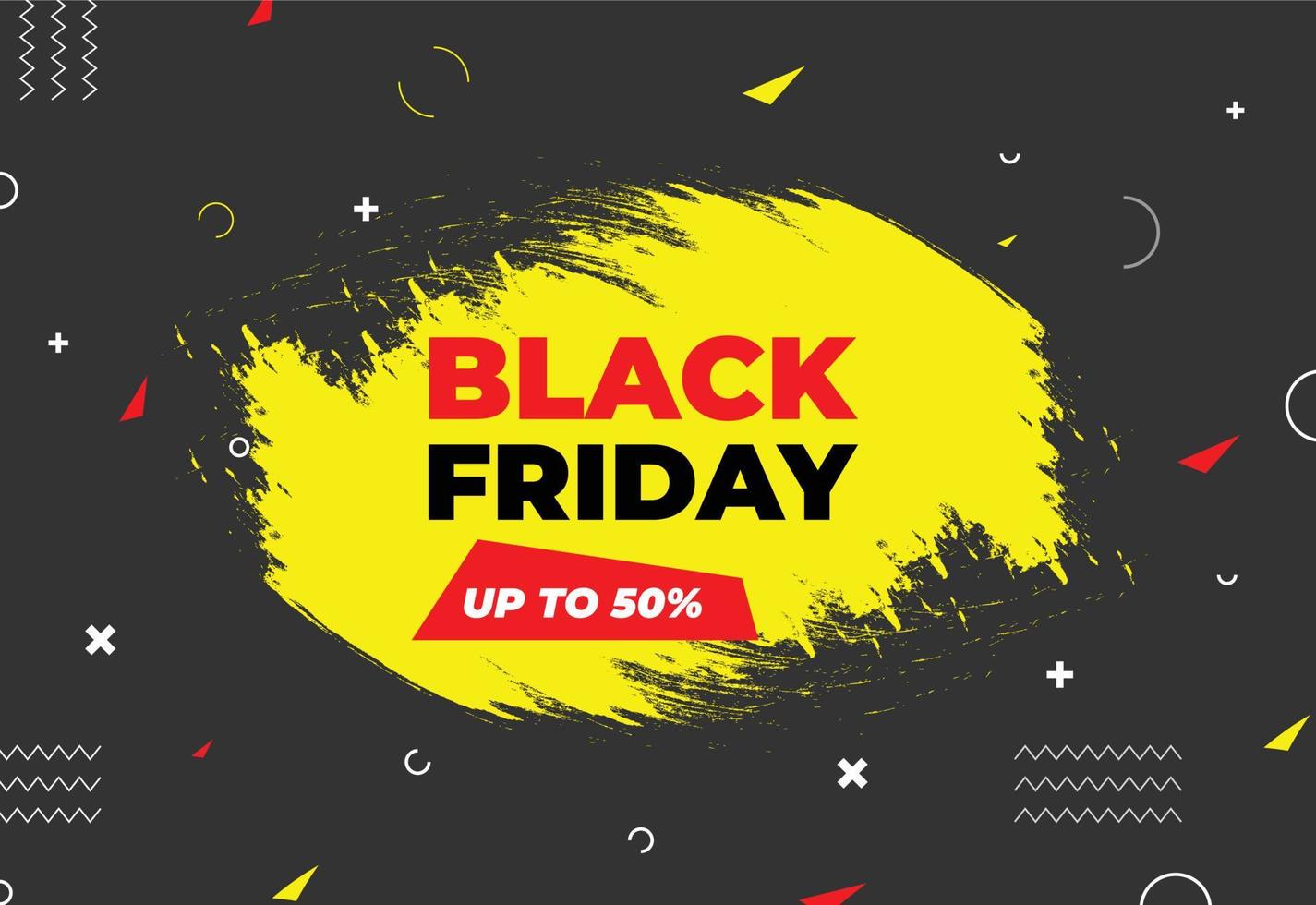 Black Friday sale poster. Commercial discount event banner. Black background textured. Vector business illustration. Black Friday vector illustration. Black Friday sale banner layout design