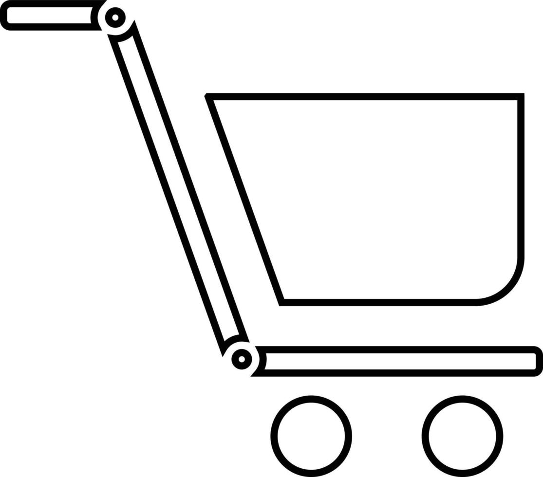 icono cesta, carro, compras vector