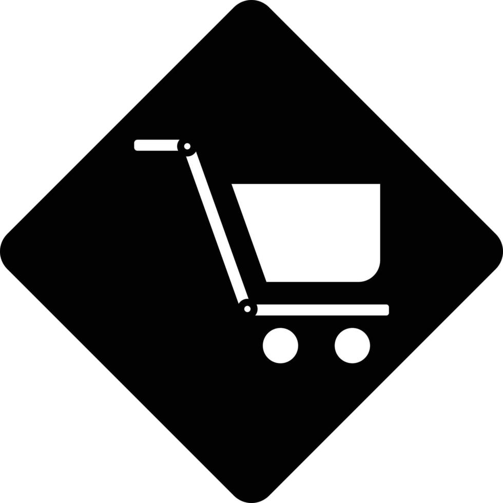 icono cesta, carro, compras vector