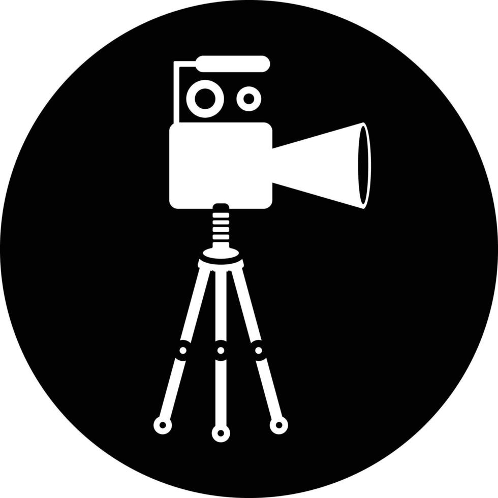 Camera, microphone, news icon vector