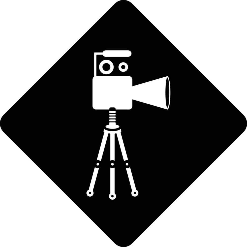 Camera, microphone, news icon vector