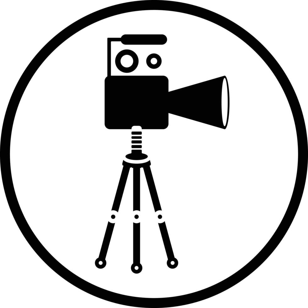 Camera, microphone, news icon vector