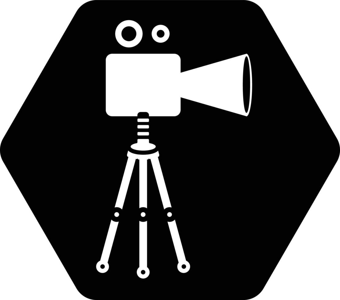 Camera, old, retro icon vector