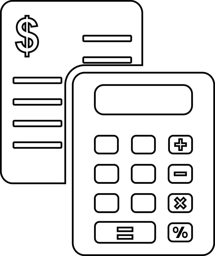 Calculate, calculator, education icon vector