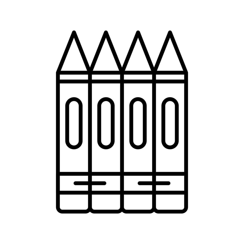icono de vector de crayones