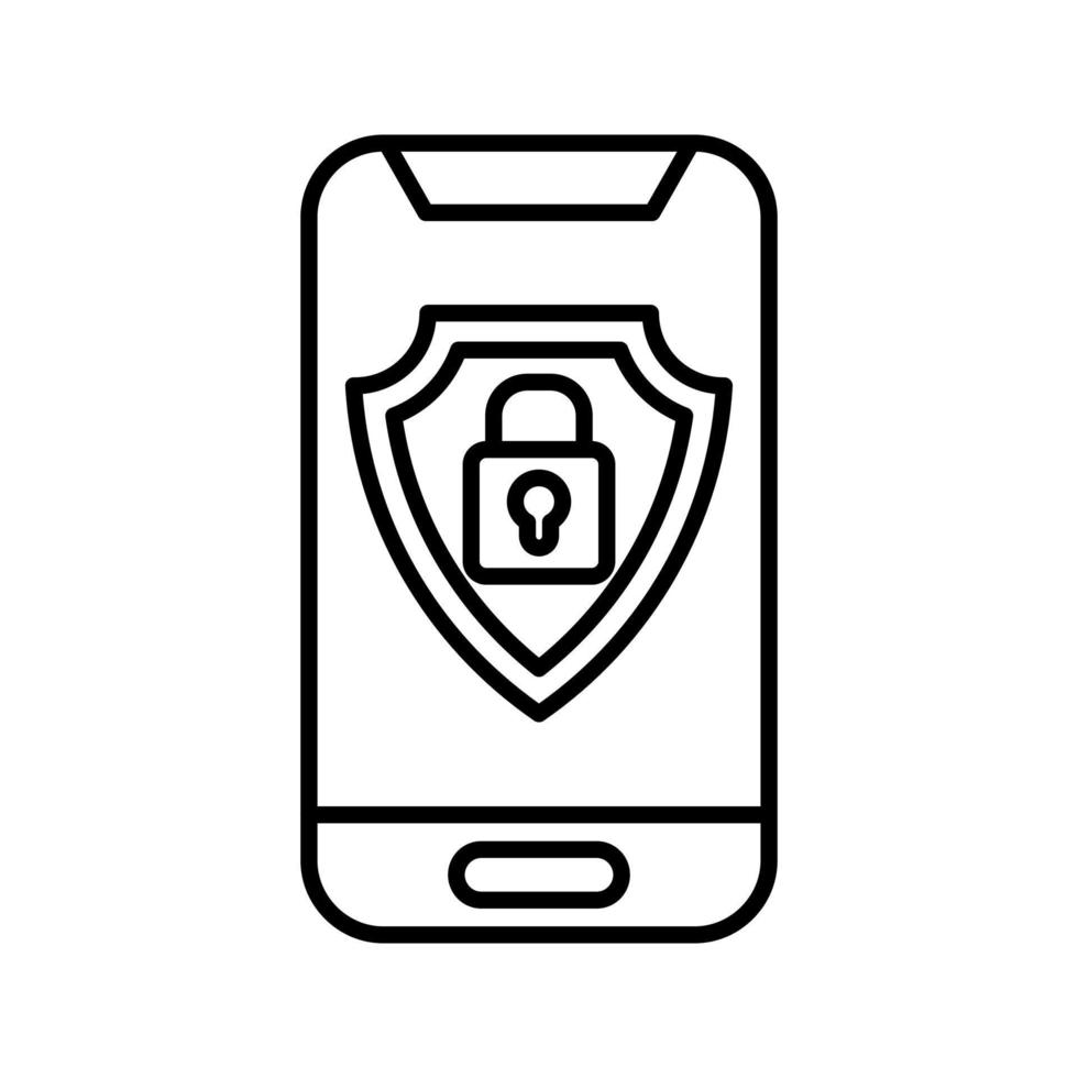 Mobile Security Vector Icon