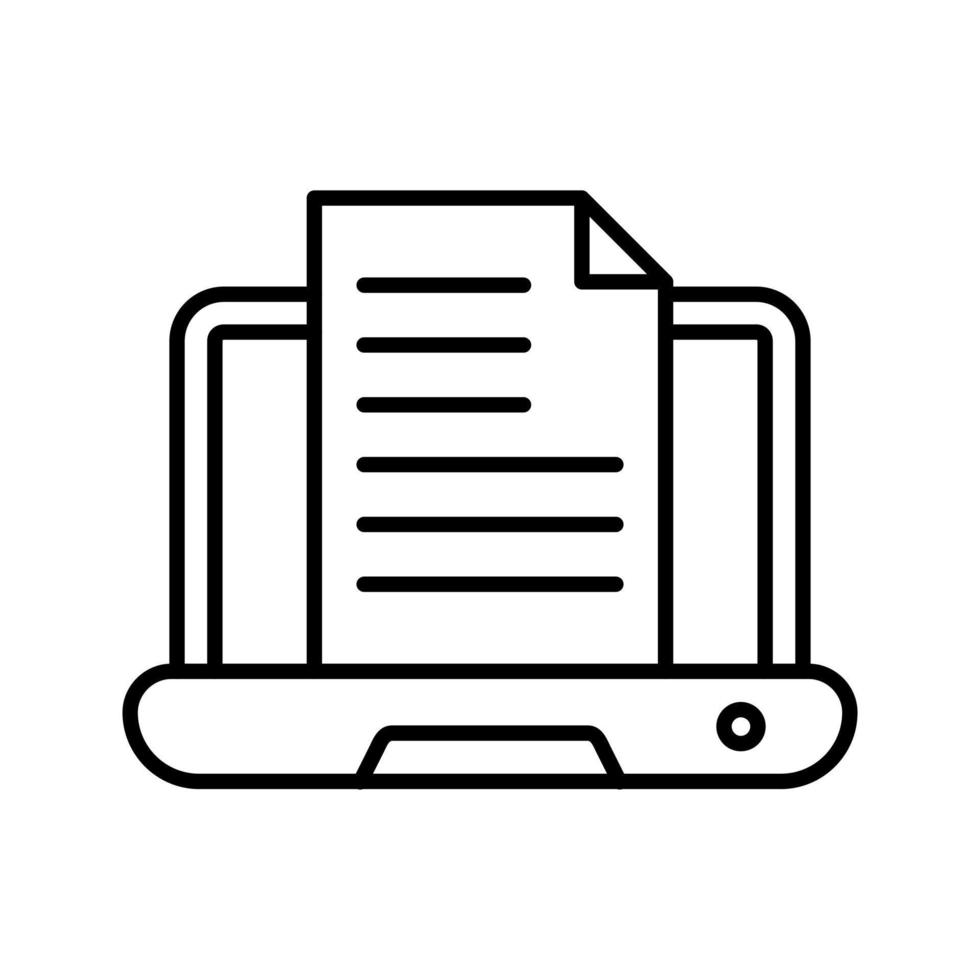 Content Writing Vector Icon