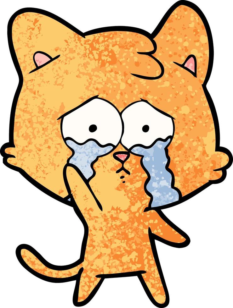 Vector cat character in cartoon style