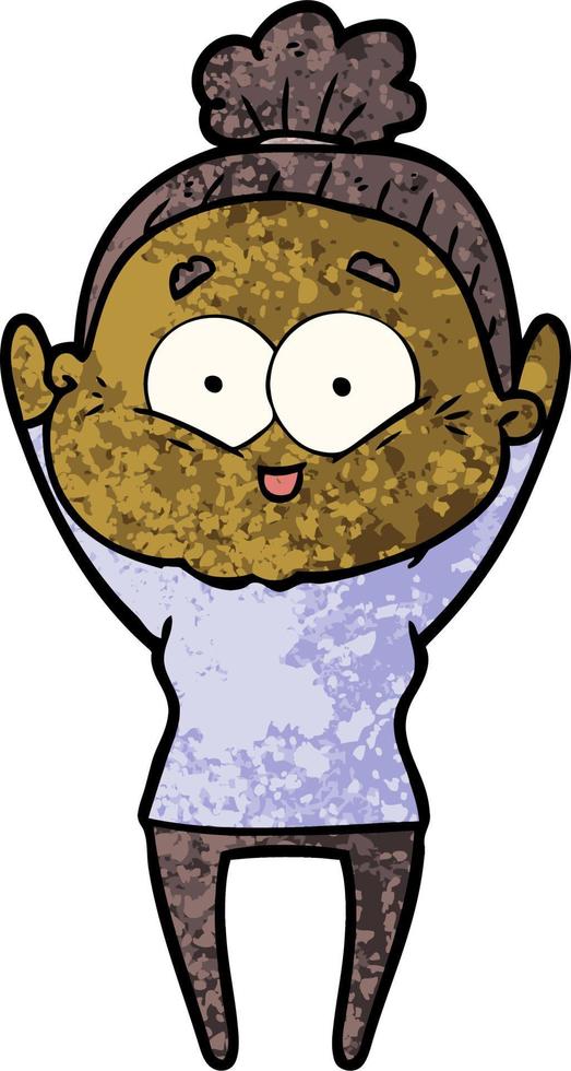 Cartoon woman character vector