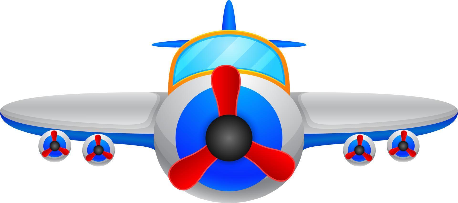 Illustration of a aeroplane on a white background vector