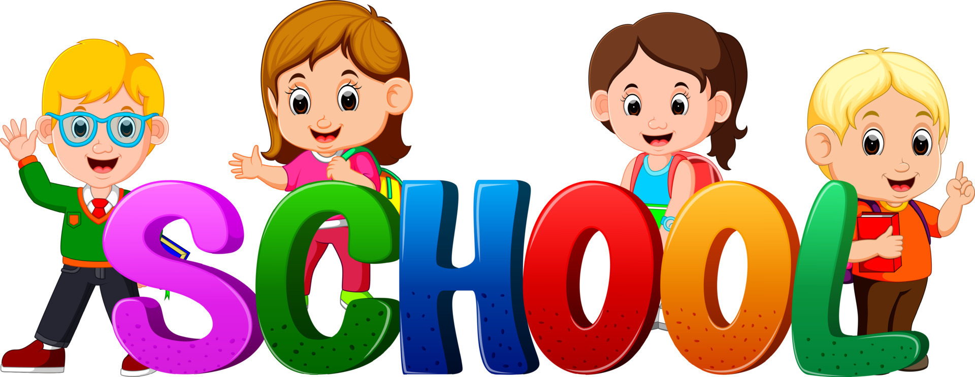 Font Design For Word School With Teacher And Students 12850164 Vector font-design-for-word-school-with-teacher-and-students-12850164-vector