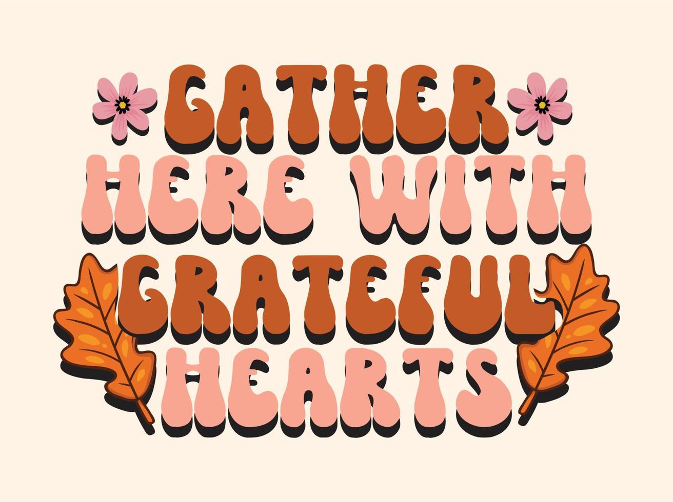 Thanksgiving t-shirt design vector