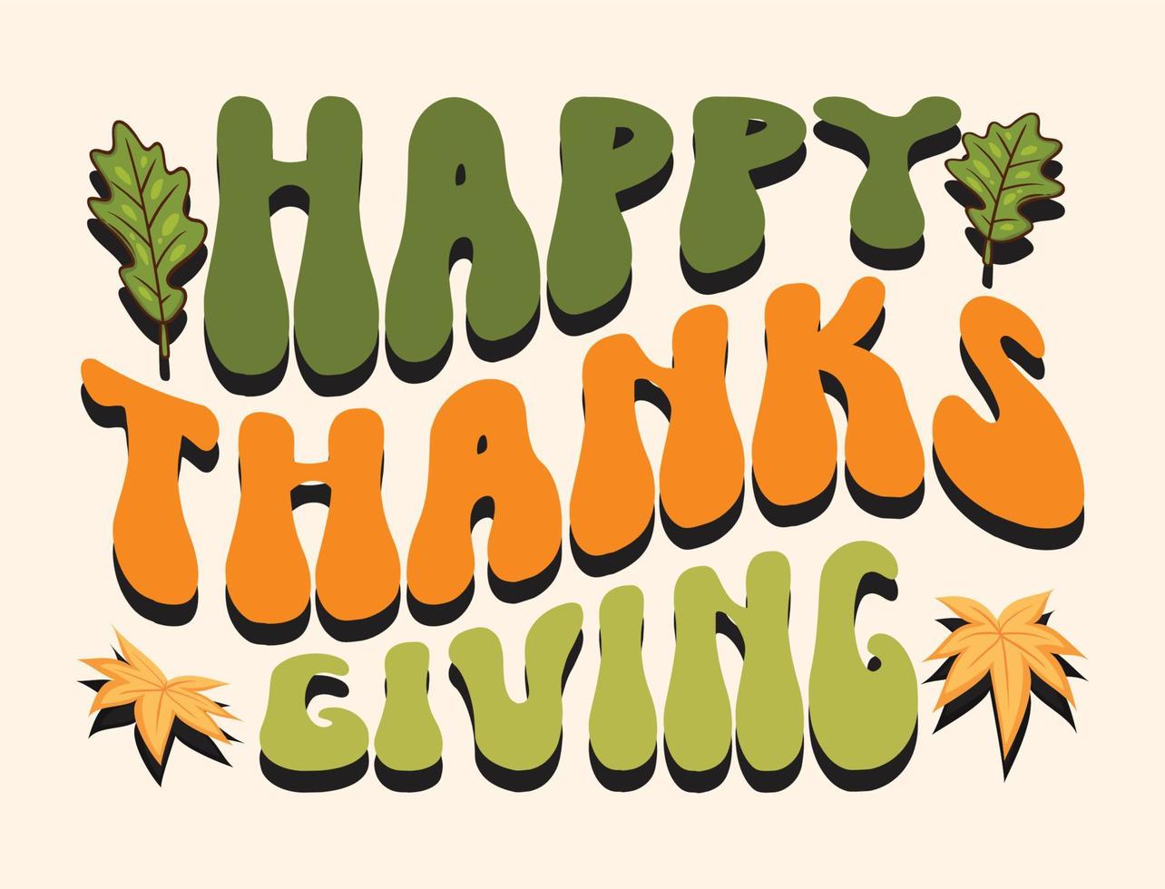 Thanksgiving t-shirt design vector