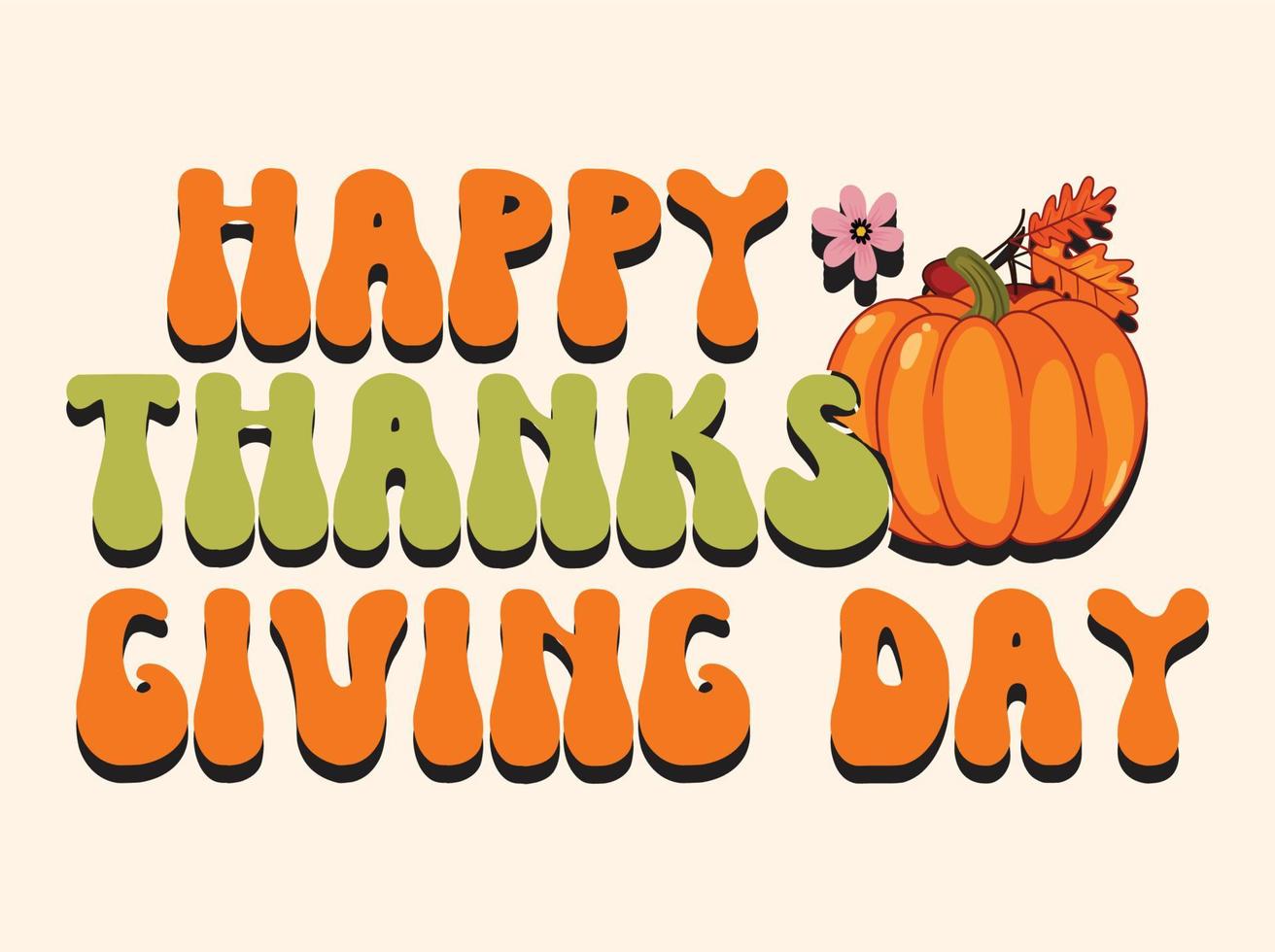 Thanksgiving t-shirt design vector