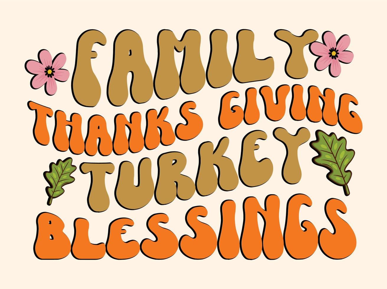 Thanksgiving t-shirt design vector