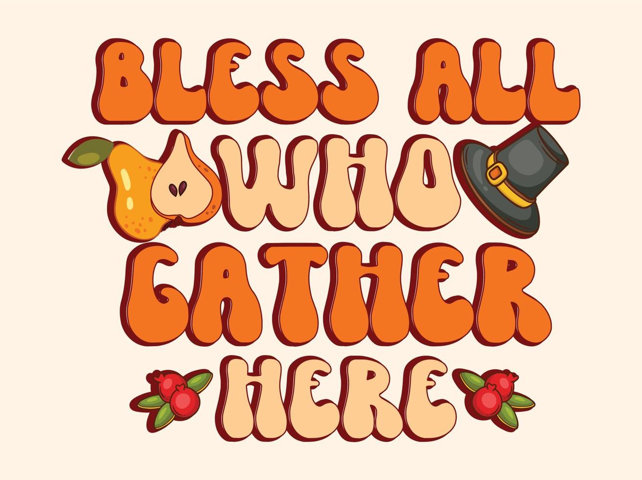 Thanksgiving t-shirt design vector
