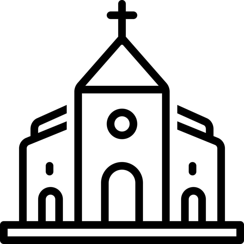 line icon for church vector