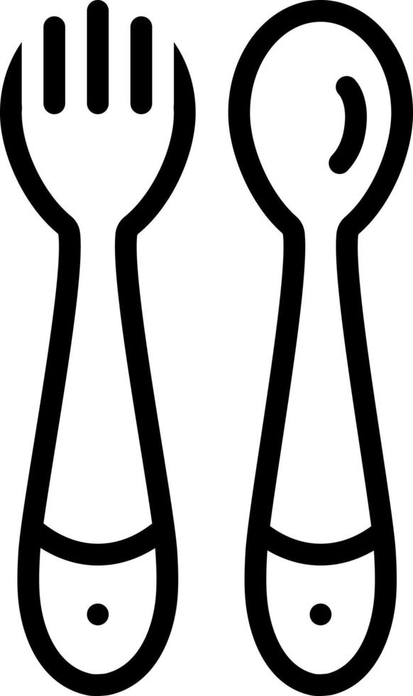 line icon for spoon vector