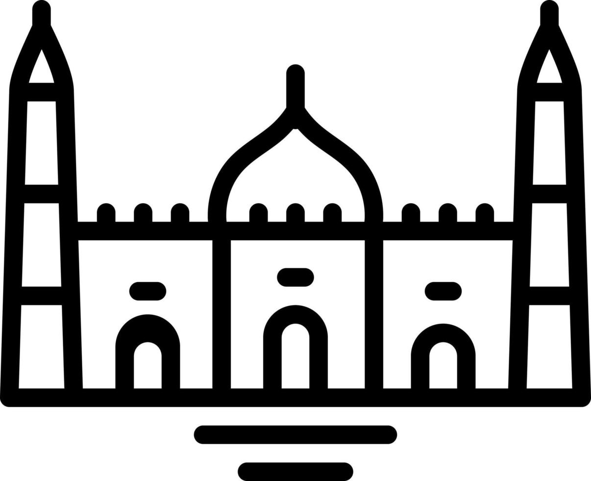 line icon for mosque vector