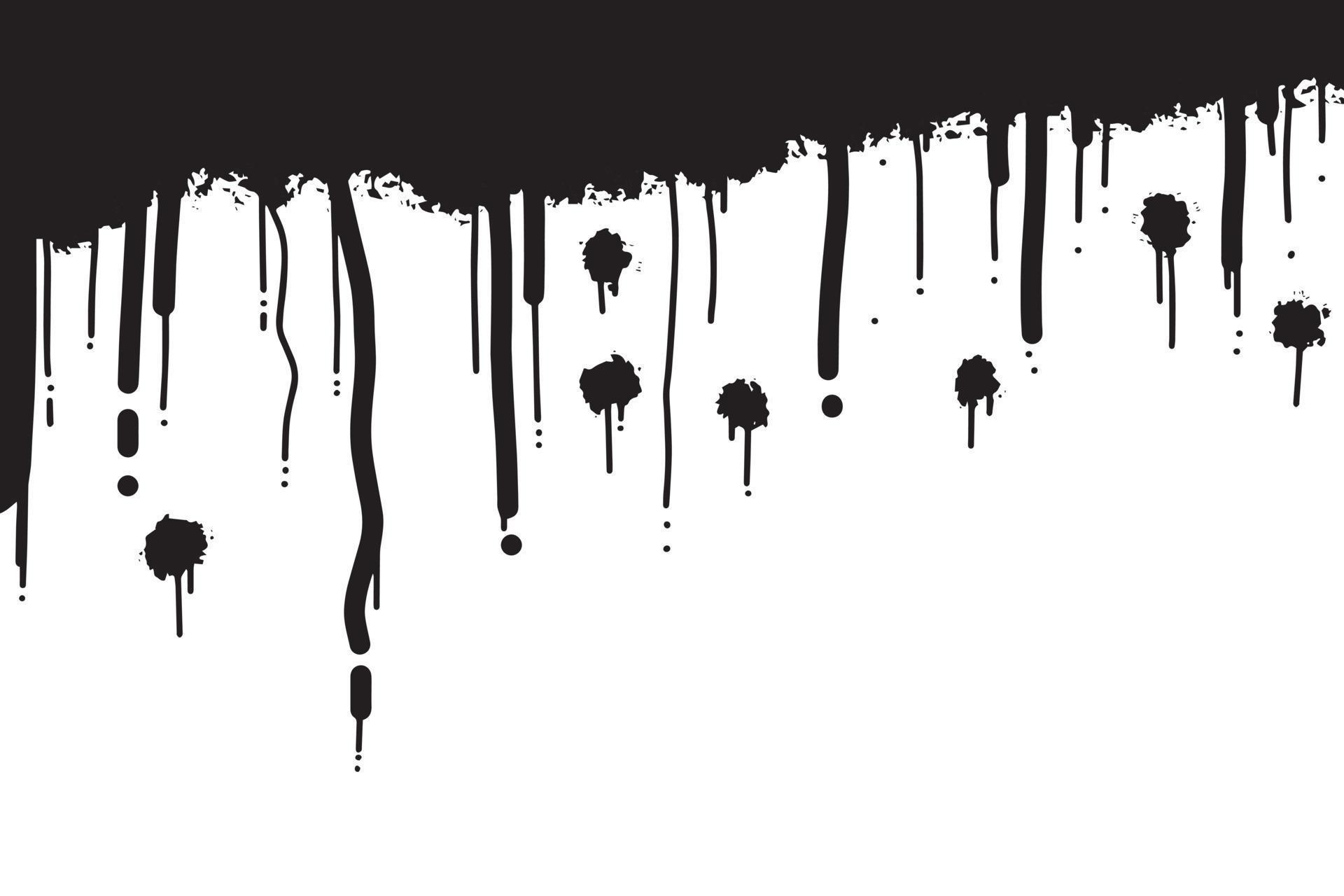 Graphite spray painted lines and grunge dots isolated on a white