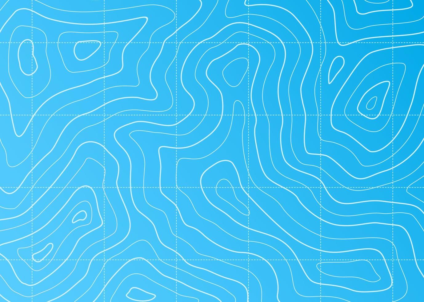 Line contour ocean or sea topographic map vector