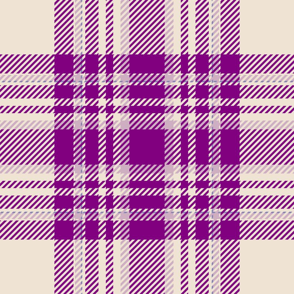Plaid check pattern. Seamless fabric texture. Tartan textile print. vector