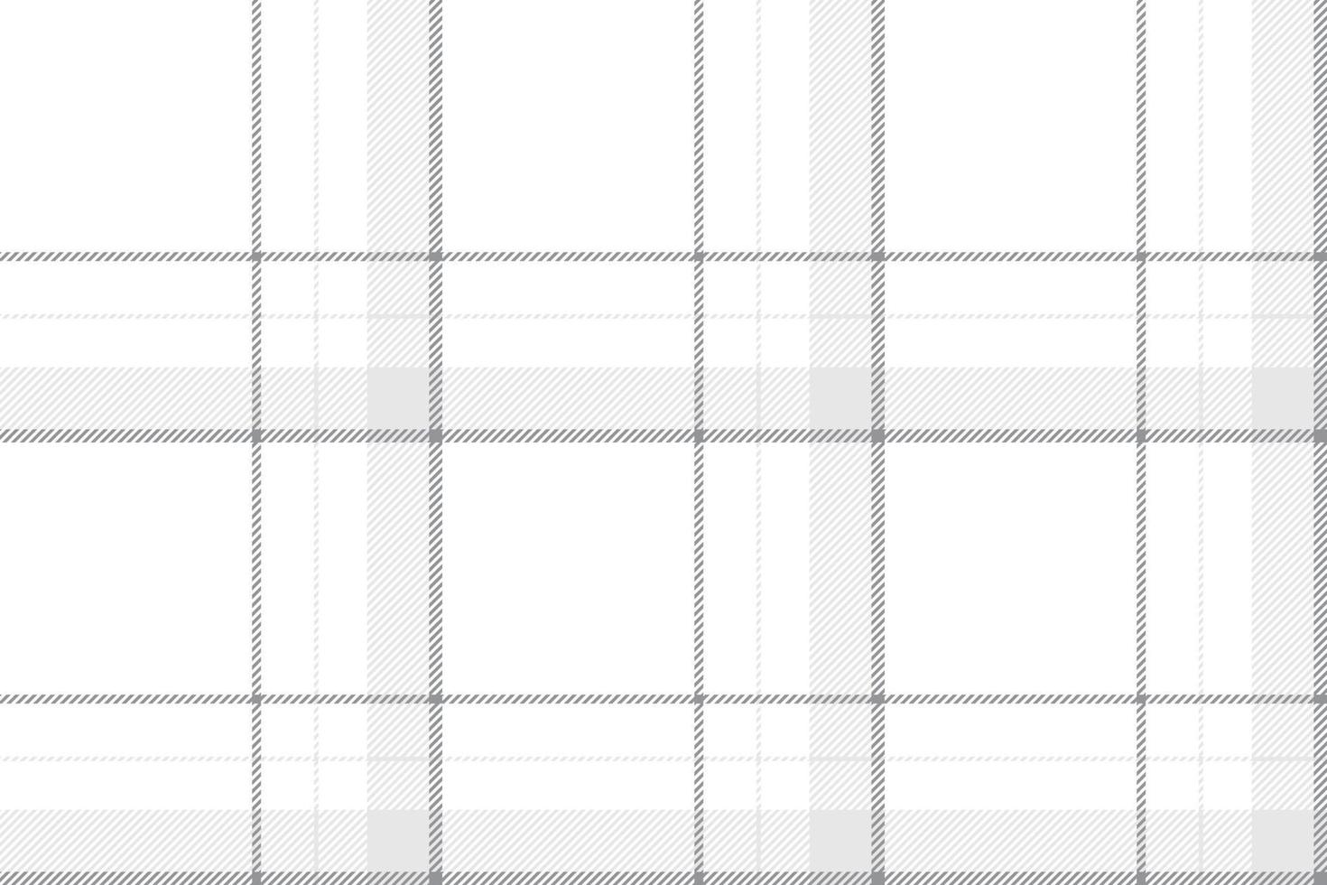 Plaid background, check seamless pattern in black white. Vector fabric texture for textile print, wrapping paper, gift card or wallpaper.