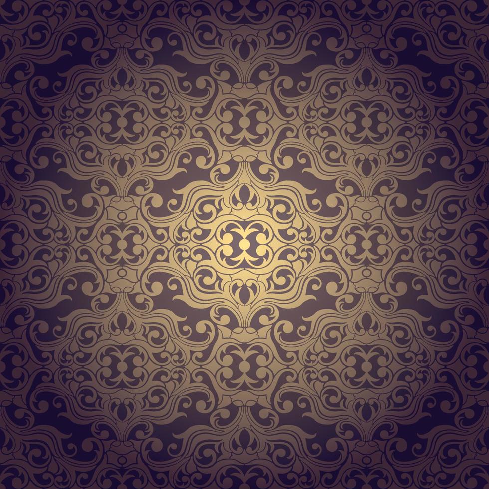 Abstract seamless background baroque vector