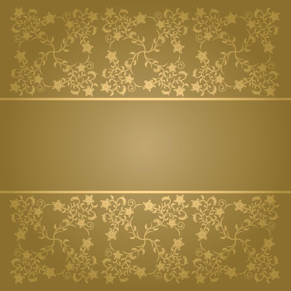 Vector baroque background with flowers