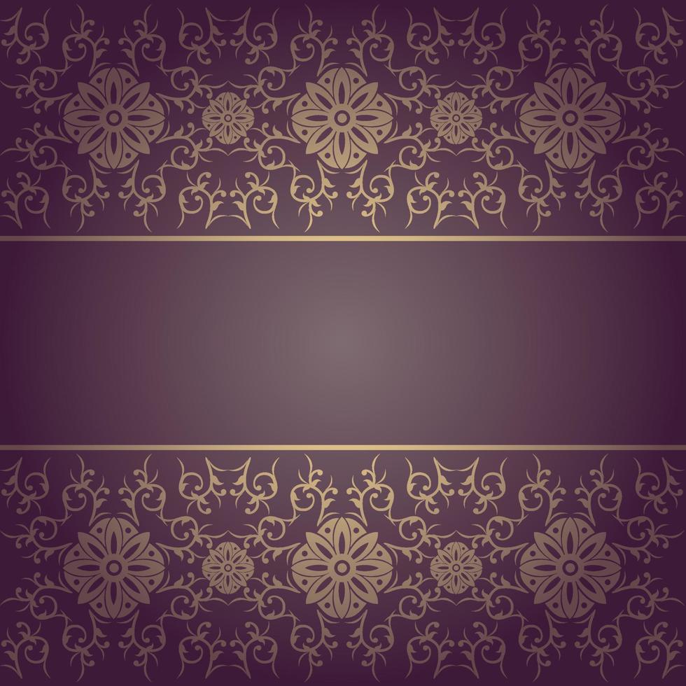 Background baroque vector with floral