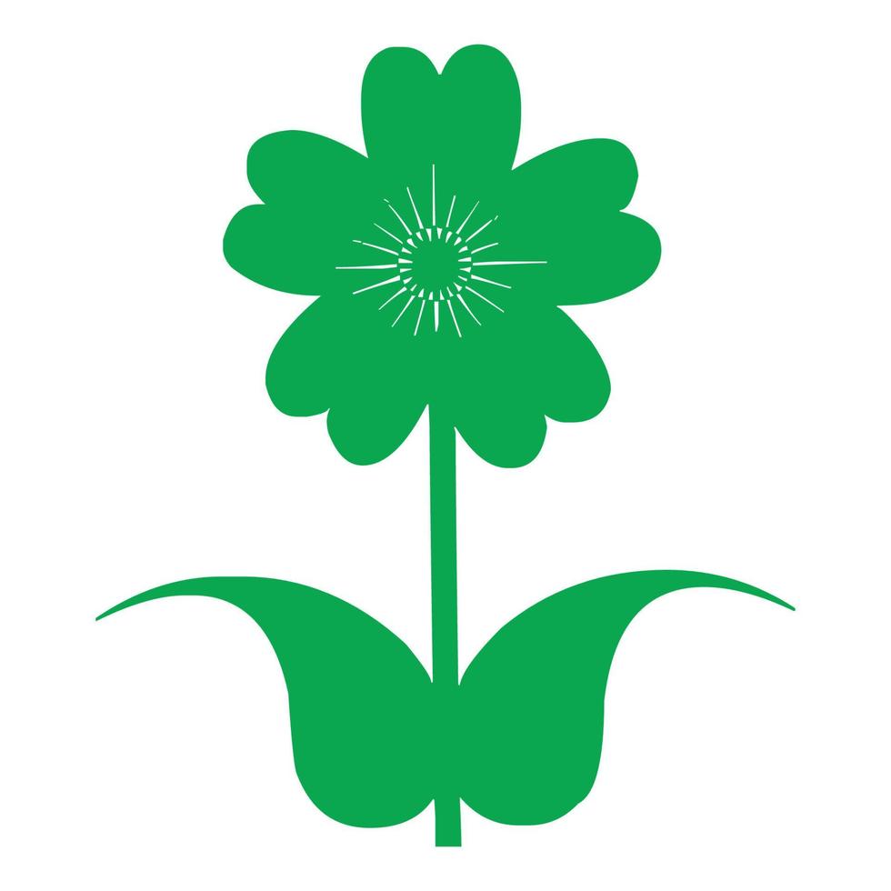 four clover isolated vector design