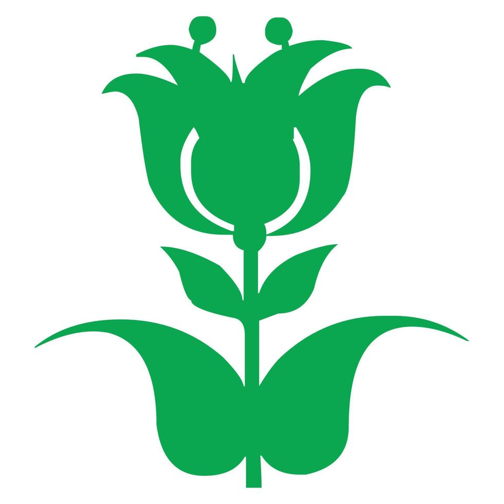 plant in the form of heart vector design