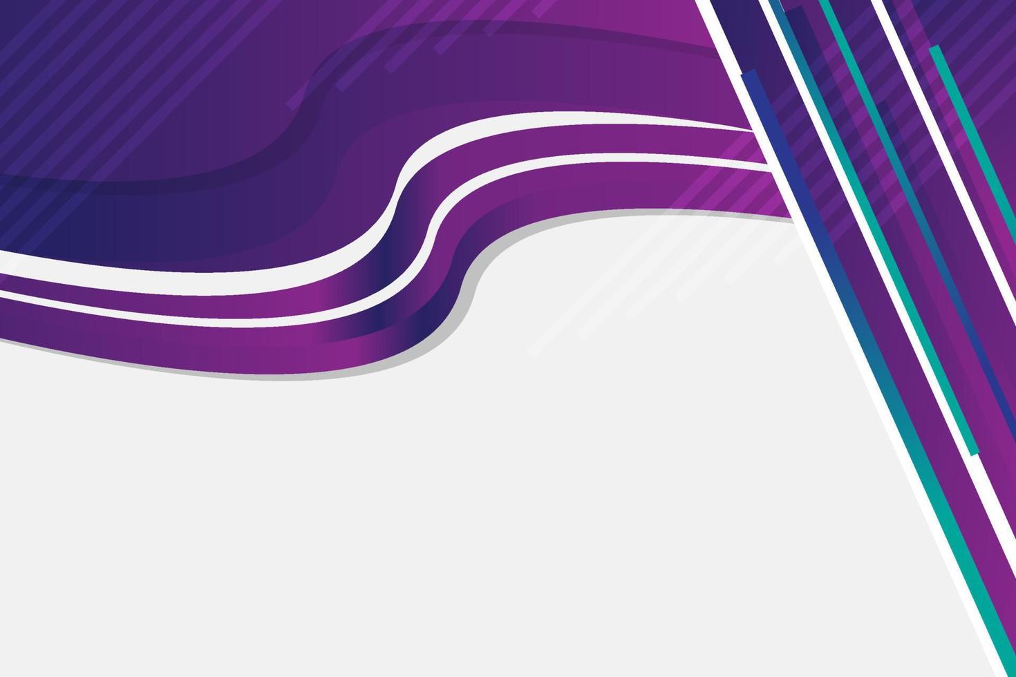 Purple gradient wave abstract background vector