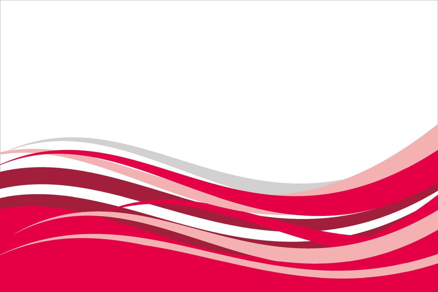 fondo de banner abstracto de onda roja vector