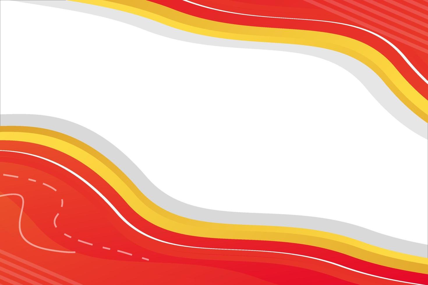 fondo de banner abstracto de onda degradado amarillo rojo vector