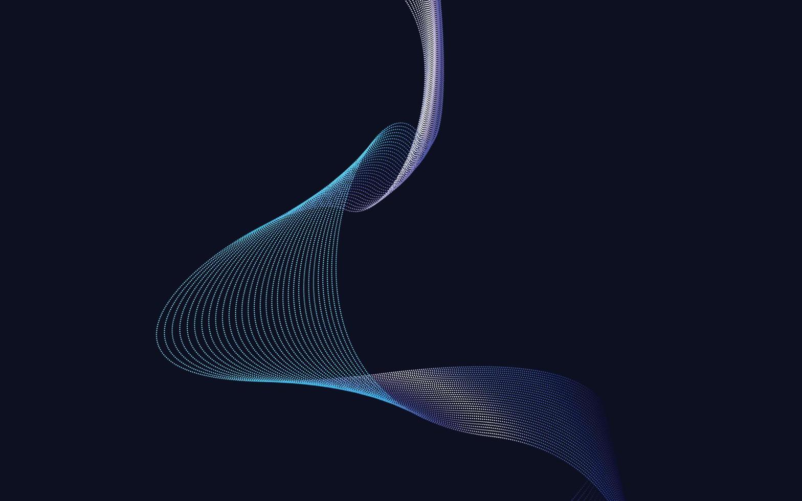 Wave of the Blue Gradient colored lines. High resolution vector