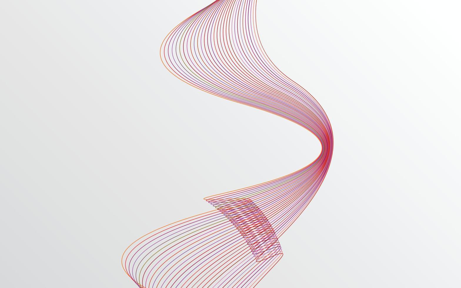 Abstract Red wavy Lines background vector