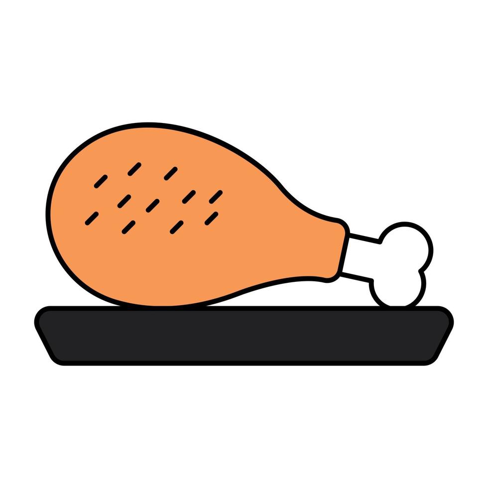 A perfect design icon of drumstick vector
