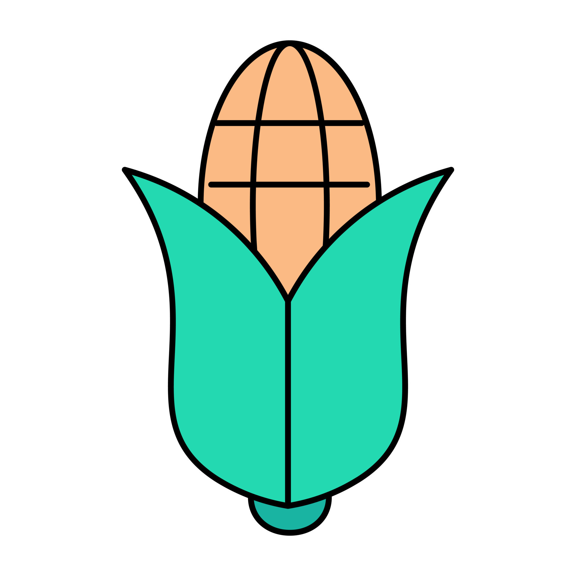 Premium download icon of corn cob 12853604 Vector Art at Vecteezy