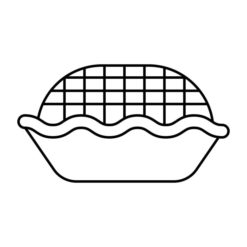 Modern design icon of apple pie vector