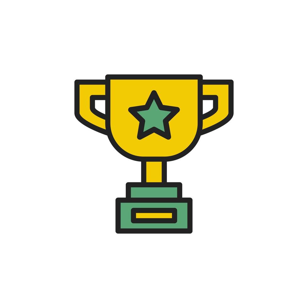 vector de icono de premio mazer o trofeo