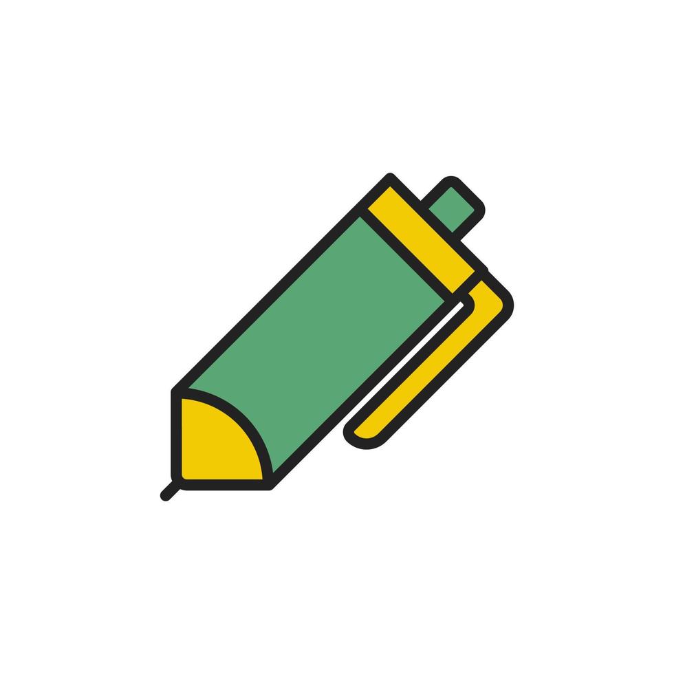 pluma estacionaria icono símbolo ilustración vector