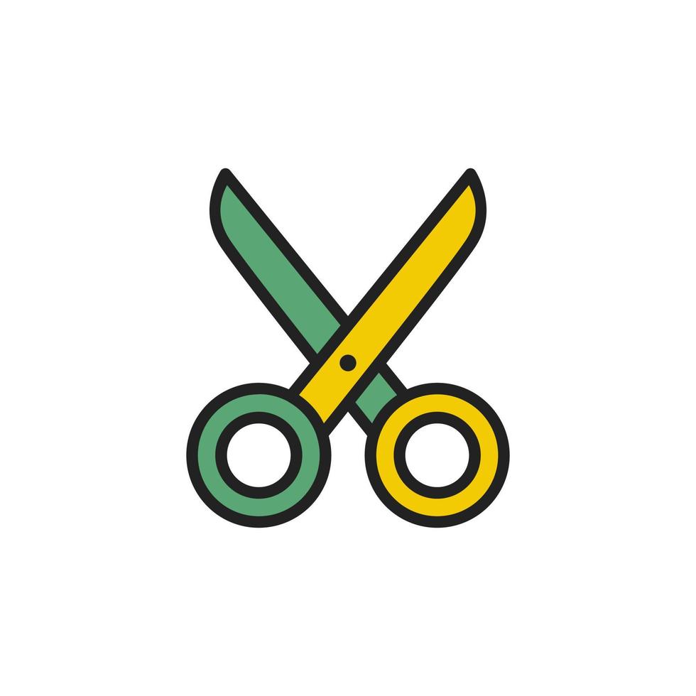 Simple Scissor Icon Symbol Element 12853704 Vector Art at Vecteezy