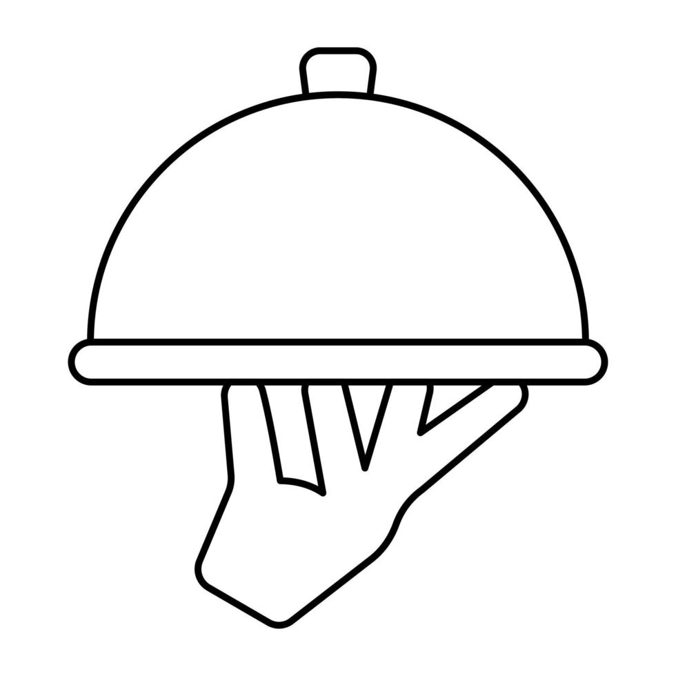 Trendy design icon of cloche vector