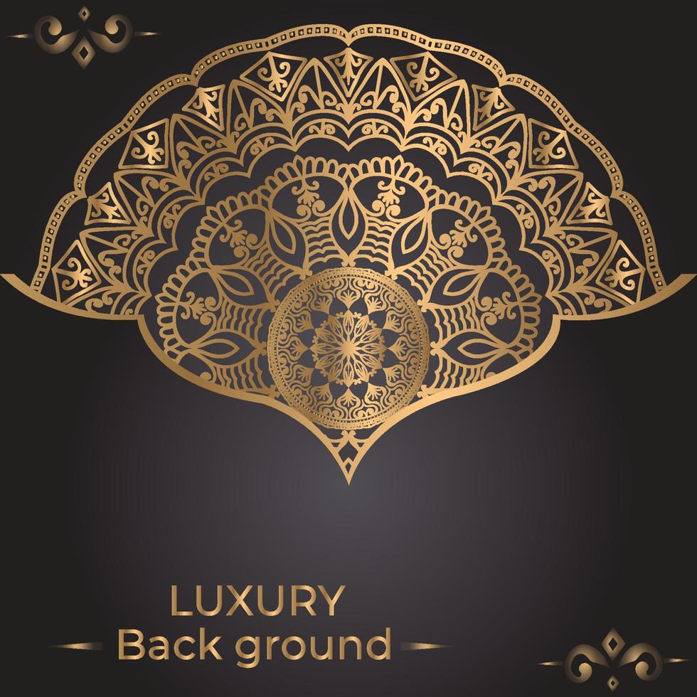 Luxury ornamental mandala background design template vector