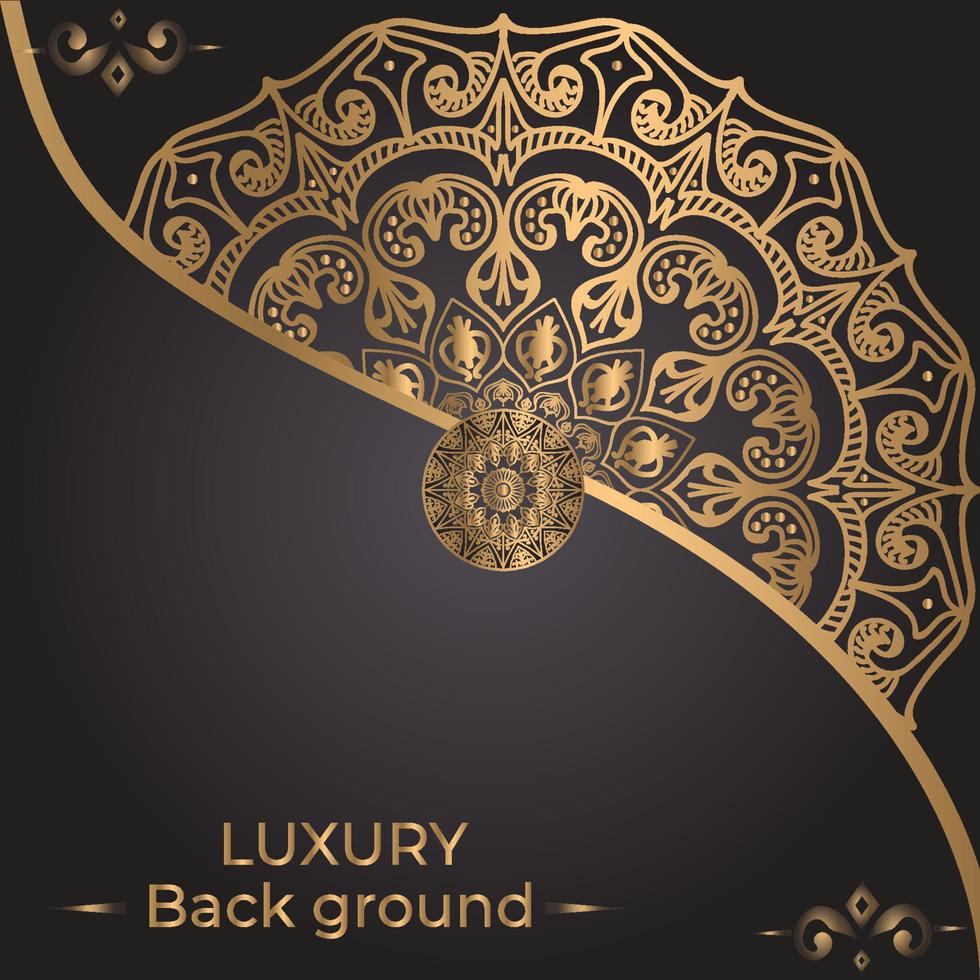 Luxury ornamental mandala background design template vector