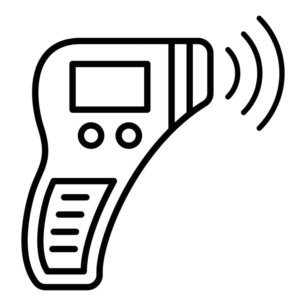 Thermometer Gun Icon Style vector